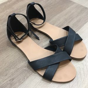 Forever 21 Ankle Strap Flats